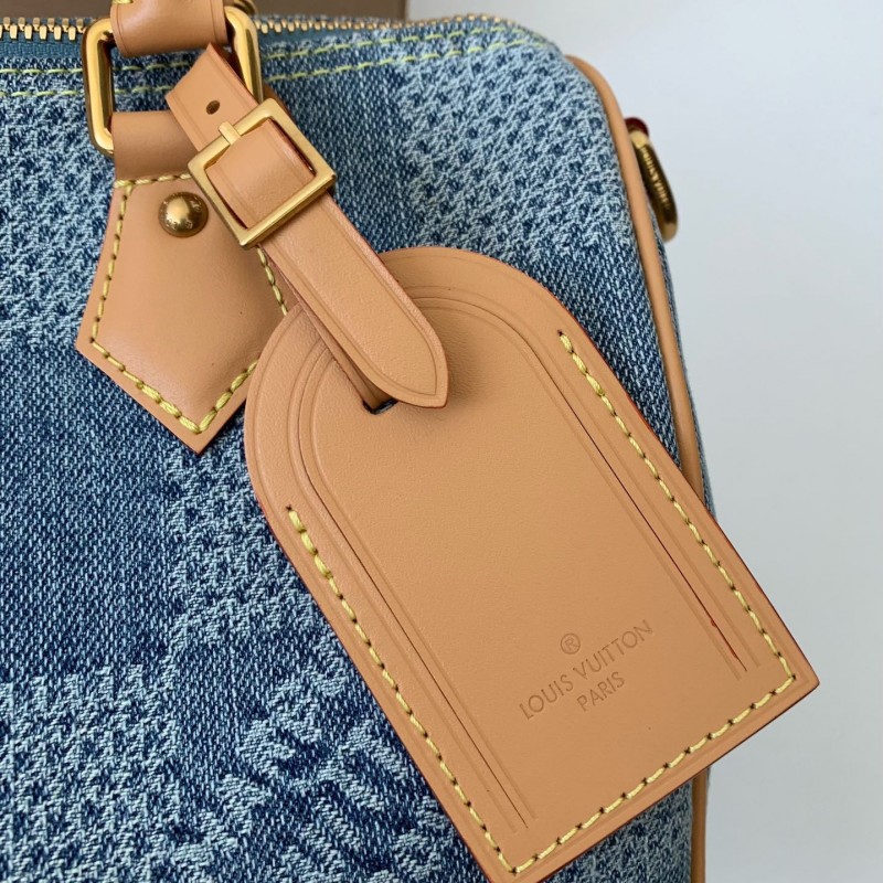 L0*is V*t0n The new SPEEDY 25bandouli ère tannin denim handbag N40700 Size:25*15*15cm