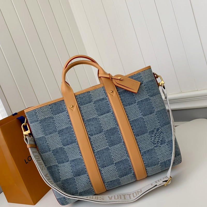 L0*is V*t0n New Weekend TOTE tannin jean bag N40702 Size:43*34*17.5cm