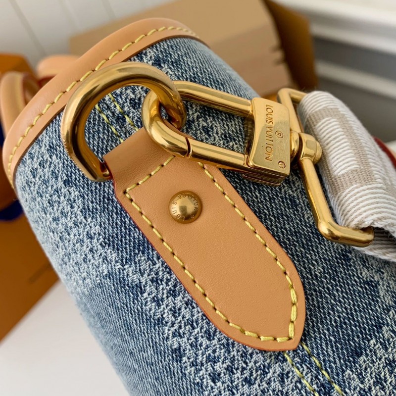 L0*is V*t0n New Weekend TOTE tannin jean bag N40702 Size:43*34*17.5cm