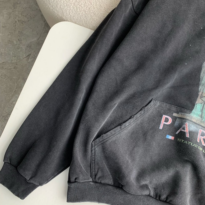Ba*len*cia*ga print hoodie