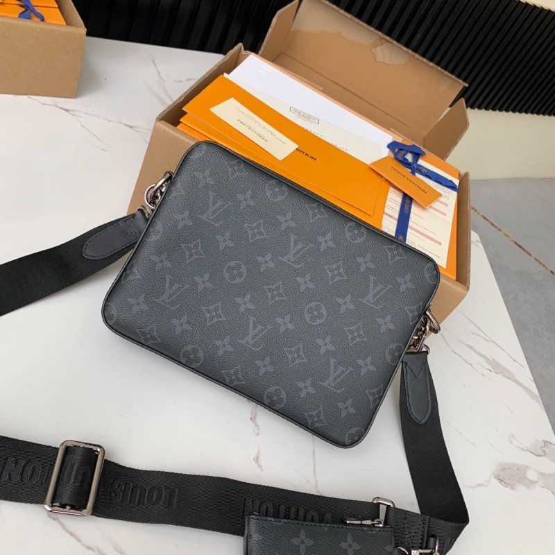 L0*is V*t0n TRIO Full Leather Messenger Bag