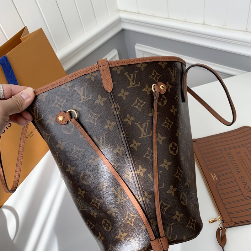 L0*is V*t0n Counter Seasonal New NEVERFULL INSIDE OUT Medium Shopping Bag M12061 Size:28*14*31cm