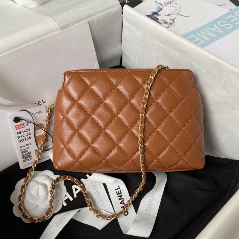 Ch*el 23A Golden Little Lion Chain Bag AP3429, Top Quality Size: 19 * 13 * 8cm