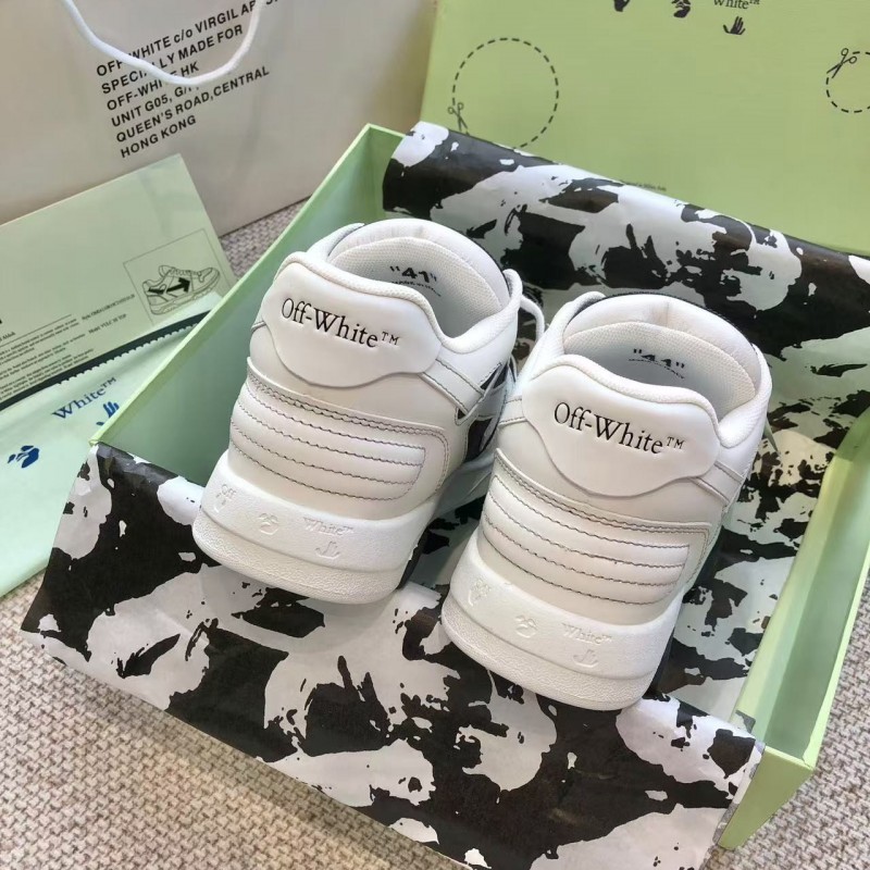 Off-White Out-Off-Office Leather Black and white contrast Sneakers