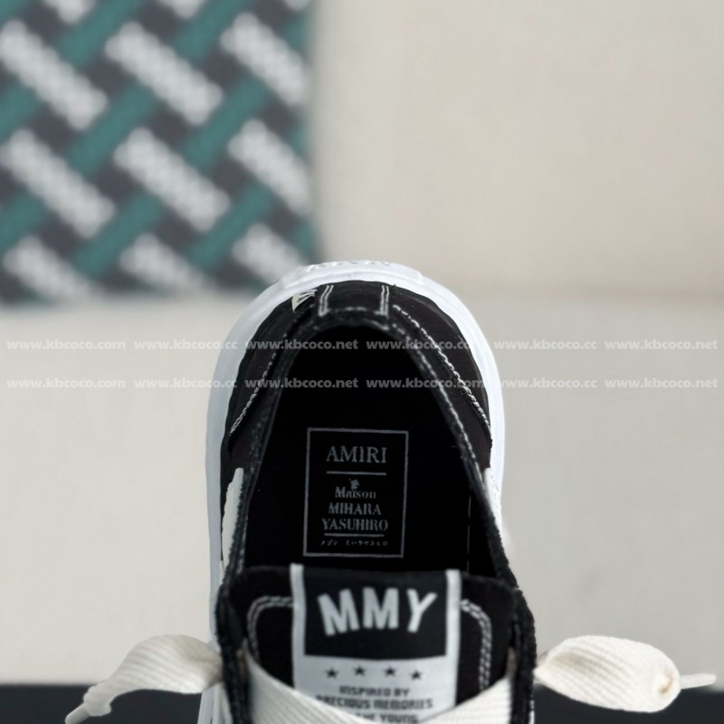 Maison Mihara Yasuhiro x AMIRI Skel- Top Low canvas shoes