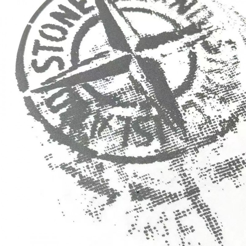STONE ISLAND Logo Print Crew Neck T-Shirt