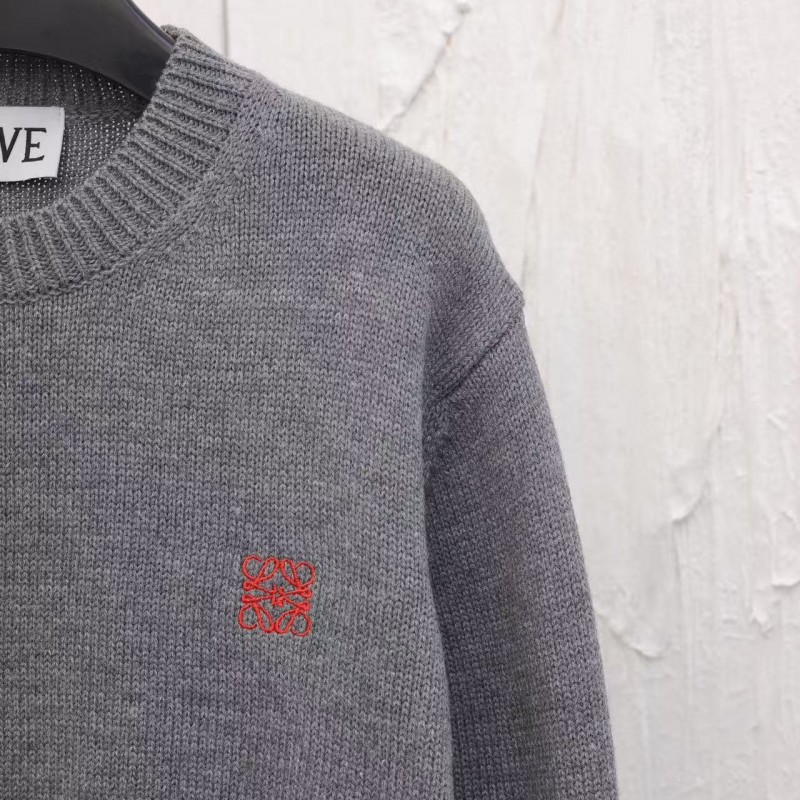 L0ew* 24ss embroidered sweater