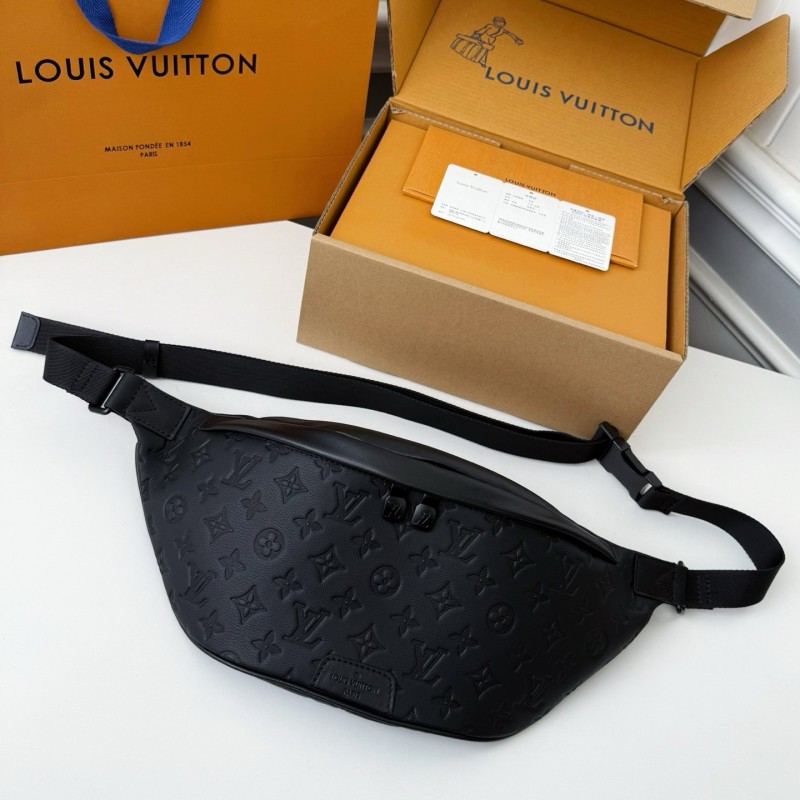 LV DISCOVERY FULL LEATHER CHEST BAG M44388,SIZE:47*20*9cm