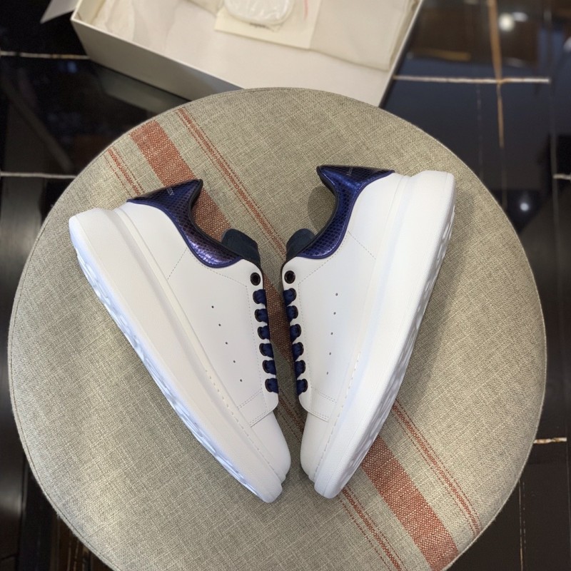Ale*d*r M*Q*en MQ Blue snake-grain pattern tail Sneakers