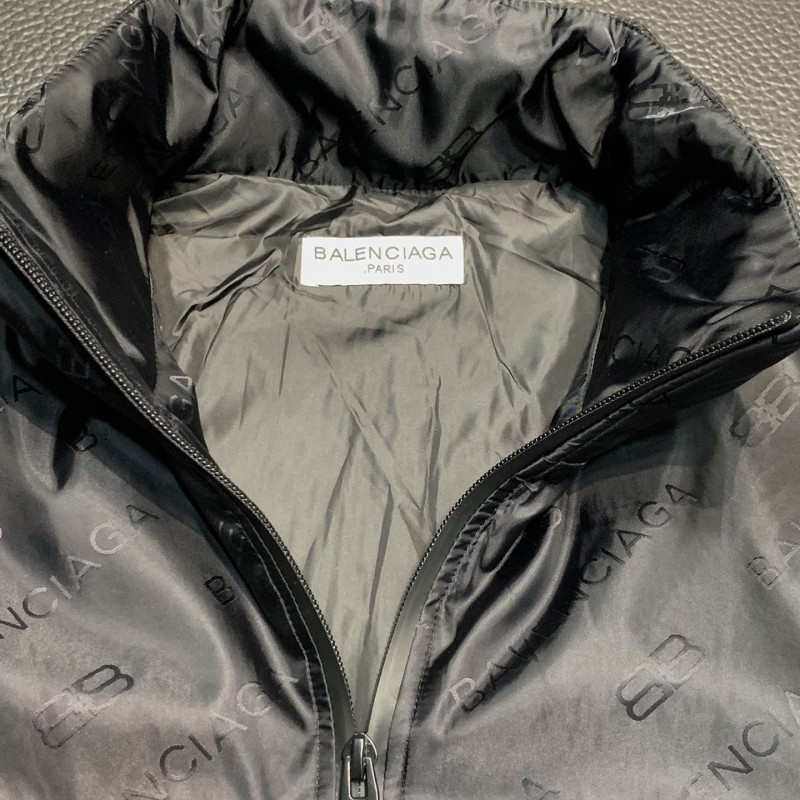 Ba*len*cia*ga hooded stand collar jacket