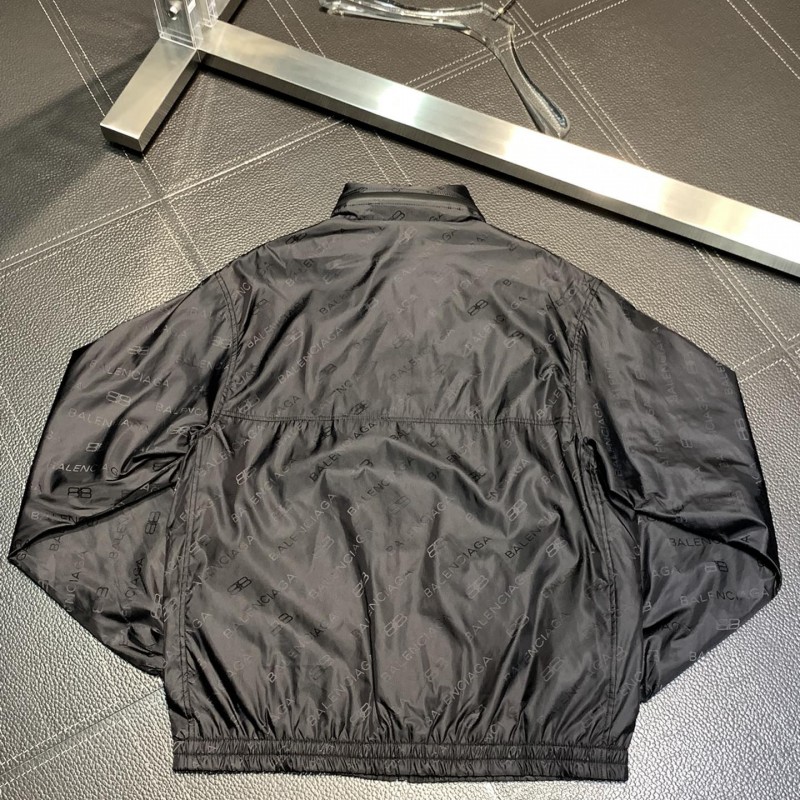 Ba*len*cia*ga hooded stand collar jacket