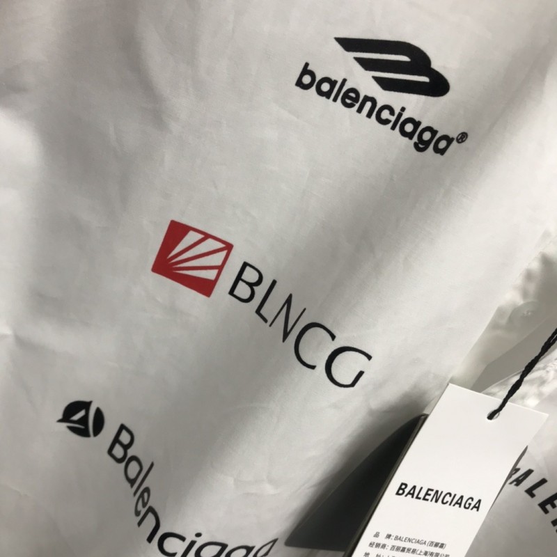 Ba*len*cia*ga LOGO LOGO racing style long sleeve shirt