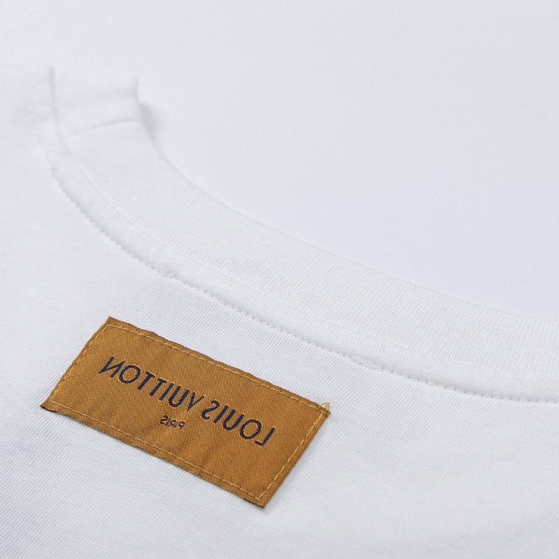 L0*is V*t0n Logo lettering T-shirt with 23SS neckline