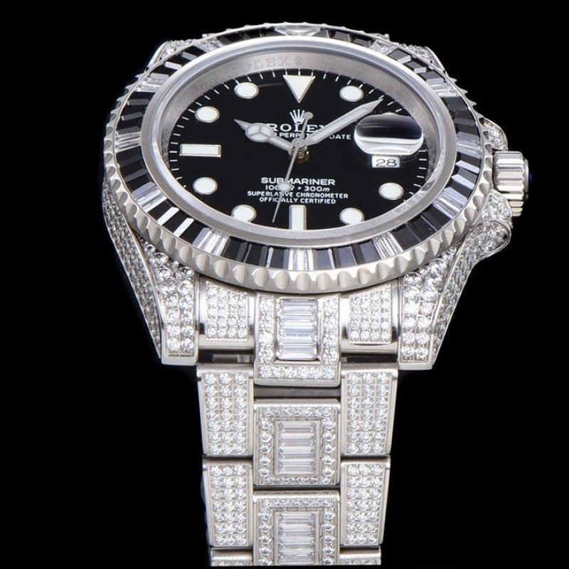R*l*x 904 Steel Submariner Luxury Full Diamond Special Edition